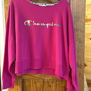 Champion Fuchsia French Terry Sweatshirt